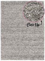 Emerald Grey Textured Rug | Wool Rugs Belrose | Rugs N Timber