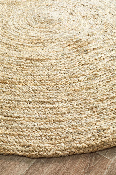Emma Bleached Round Rug | Eco-Friendly Rugs Belrose | Rugs 'N' Timber ...
