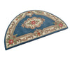 Rose Avolon Blue Half Circle Rug | Wool Rugs Belrose | Rugs N Timber