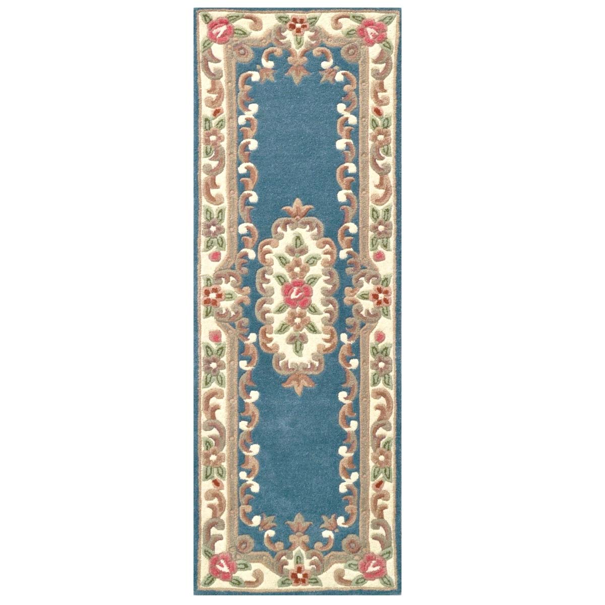 Rose Avolon Blue Runner | Wool Rugs Belrose | Rugs N Timber