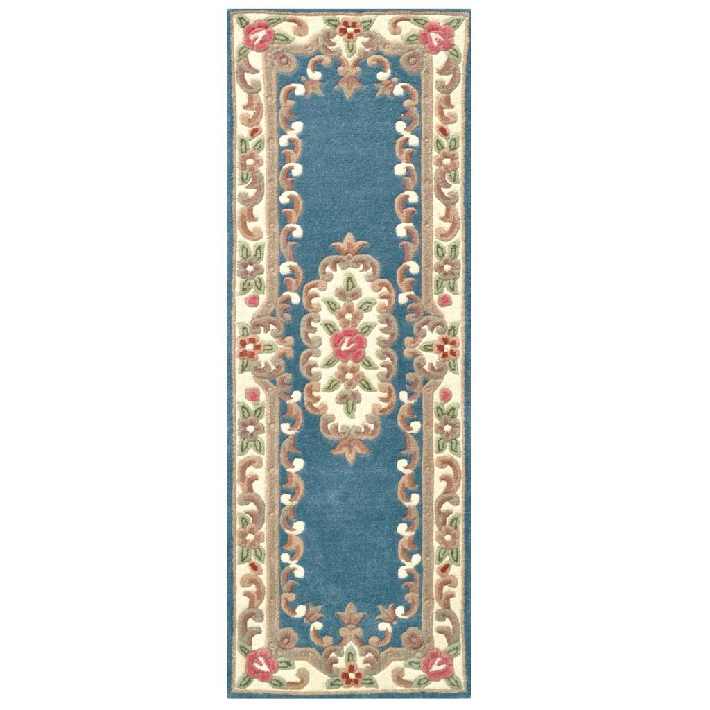 Rose Avolon Blue Runner | Wool Rugs Belrose | Rugs N Timber