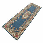 Rose Avolon Blue Runner | Wool Rugs Belrose | Rugs N Timber