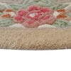 Rose Avolon Beige Round Rug | Wool Rugs Belrose | Rugs N Timber