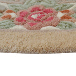 Rose Avolon Beige Round Rug | Wool Rugs Belrose | Rugs N Timber