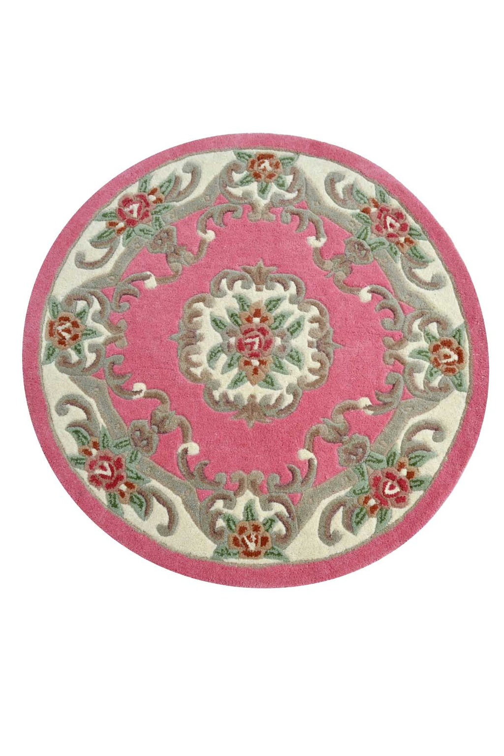 Rose Avolon Pink Round Rug | Wool Rugs Belrose | Rugs N Timber