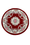 Rose Avolon Red Round Rug | Wool Rugs Belrose | Rugs N Timber