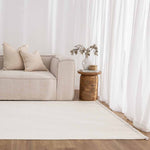 Cortona Snow Pure Rug | Crisp ivory rug with a clean minimalist finish | Rugs N Timber Belrose