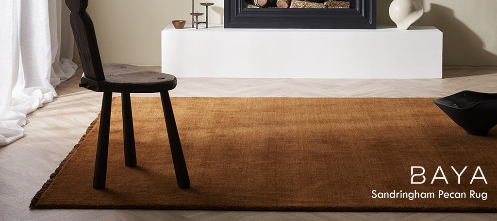 Baya Living Rugs - Sandringham Pecan Brown coloured rug. Available at Rugs N Timber Belrose