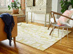 Florence Broadhurst - Waterwave Stripe Citron Rug