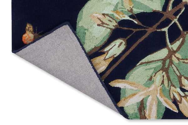 Hummingbird Navy Wool Rug | Wedgwood Designer Rugs Belrose | Rugs 'N ...