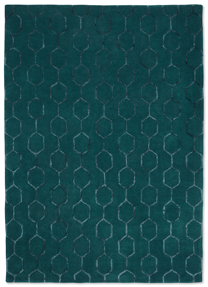 Gio Teal Wool Rug | Wedgwood Designer Rugs Belrose | Rugs 'N' Timber