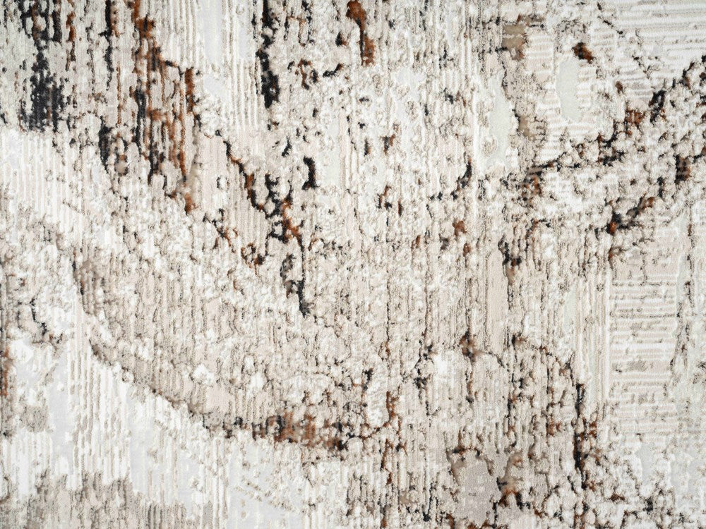 Manly Copper Brushstrokes Runner