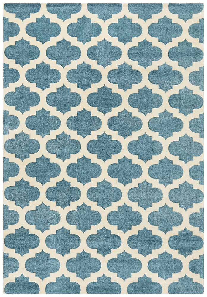 Harper Teal Tiles Rug