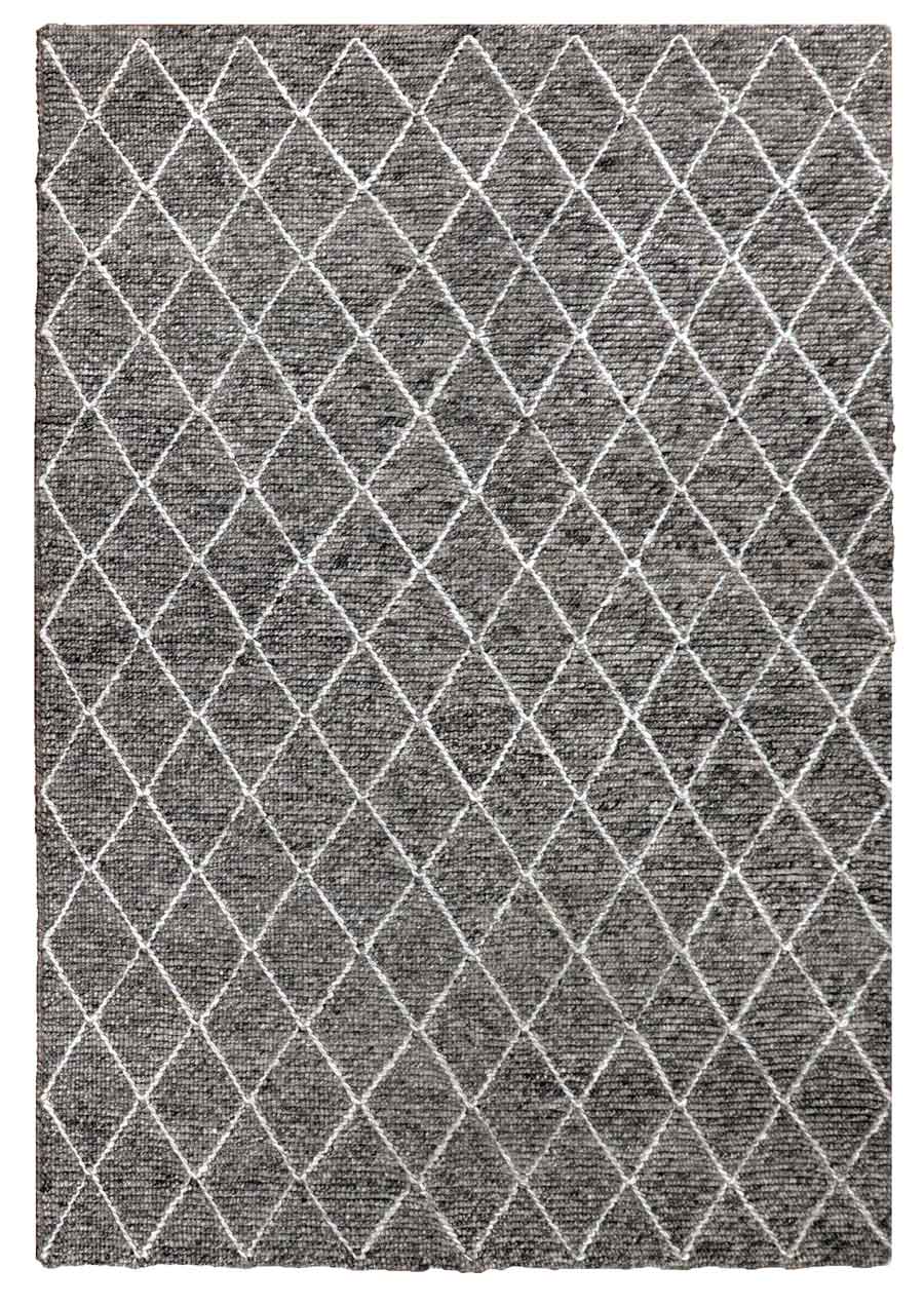 Diamond Dark Grey Rug | Wool Rugs Belrose | Rugs N Timber