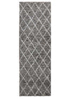 Diamond Dark Grey Runner | Wool Rugs Belrose | Rugs N Timber