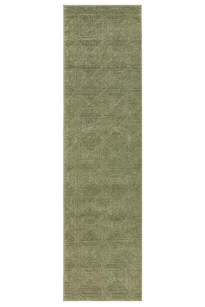 Esther Olive Lattice Runner