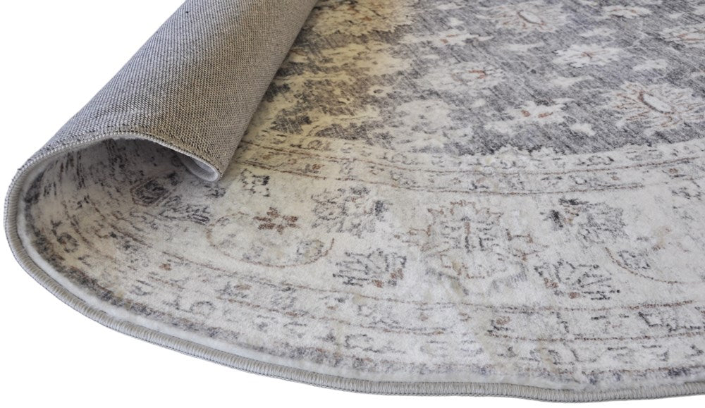 Clareville Storm Fiore Round Rug