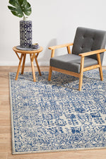 Layla Tempora Floral Blue Rug