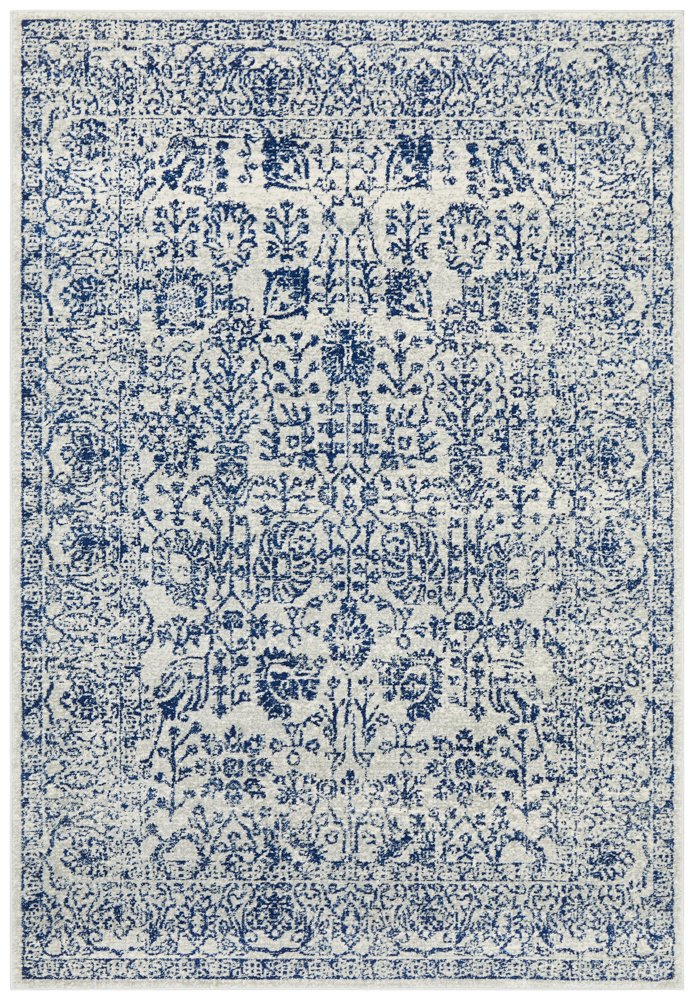 Layla Tempora Floral Blue Rug