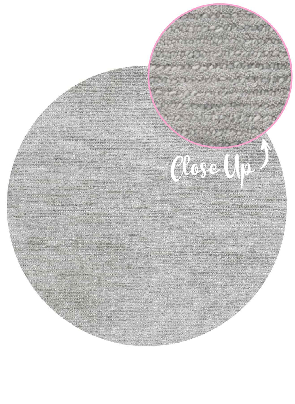 Wellington Grey Round Rug | Wool Rugs Belrose | Rugs 'N' Timber