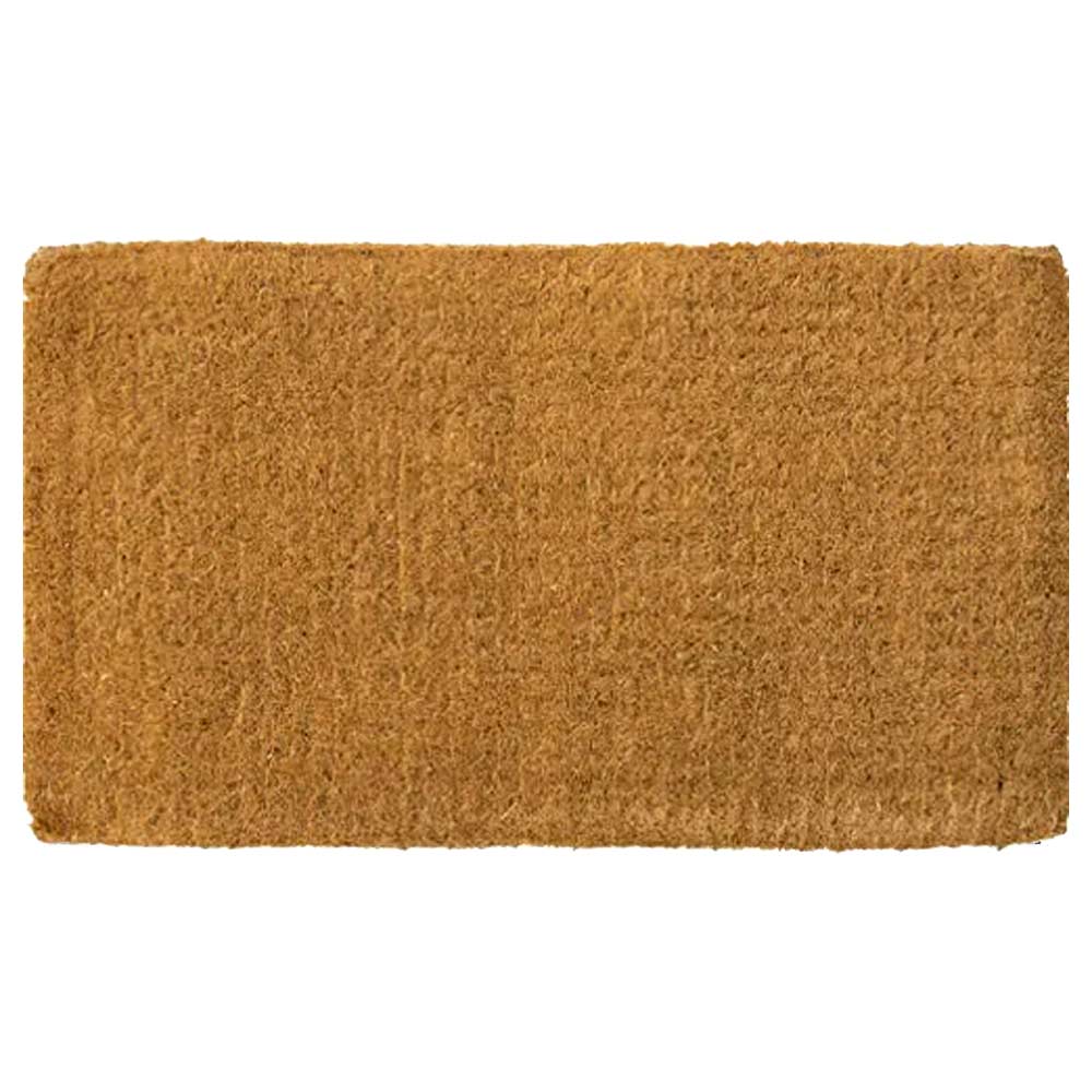 Premium thick handknotted coir Doormat with bound edges