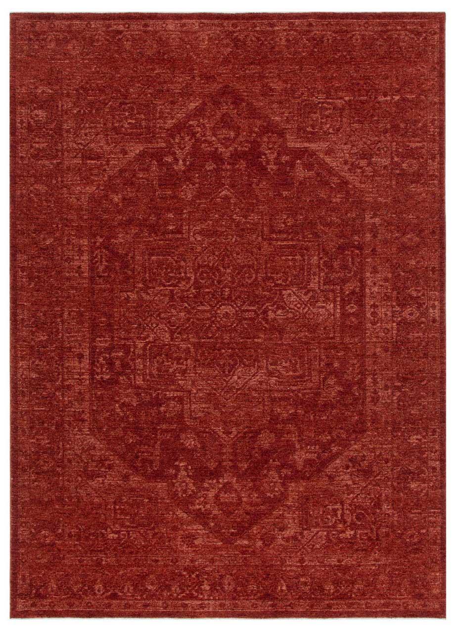 Vienna Château Rust Rug featuring a classic medallion pattern in rich terracotta tones, available at Rugs N Timber Belrose showroom, Northern Beaches Sydney