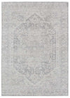 Vienna Château Silver Rug featuring a classic medallion pattern in light grey tones, available at Rugs N Timber Belrose showroom, Northern Beaches Sydney