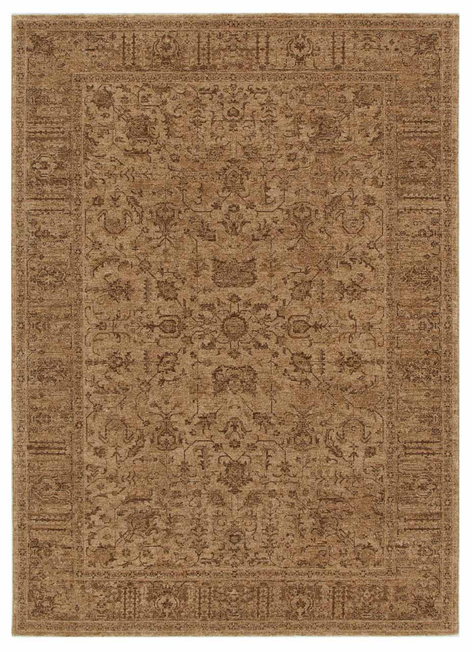 Vienna Manor Caramel Rug featuring a classic floral pattern in rich brown tones, available at Rugs N Timber Belrose showroom, Northern Beaches Sydney