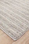 Kendall Silver Rug - textured knotted wool rug - See it at Rugs N Timber Belrose