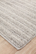 Kendall Silver Rug - textured knotted wool rug - See it at Rugs N Timber Belrose