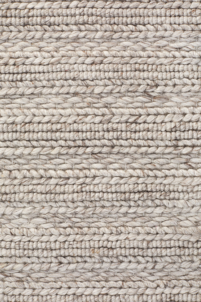 Kendall Silver Rug - textured knotted wool rug - See it at Rugs N Timber Belrose