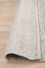Kendall Silver Rug - textured knotted wool rug - See it at Rugs N Timber Belrose