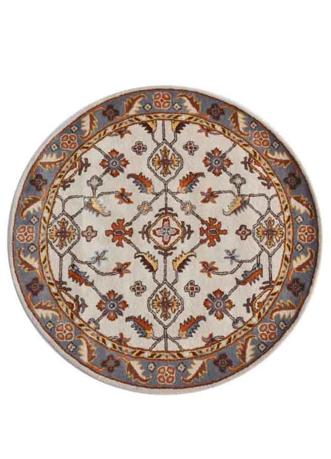 Hammond Creme Classico Round Rug