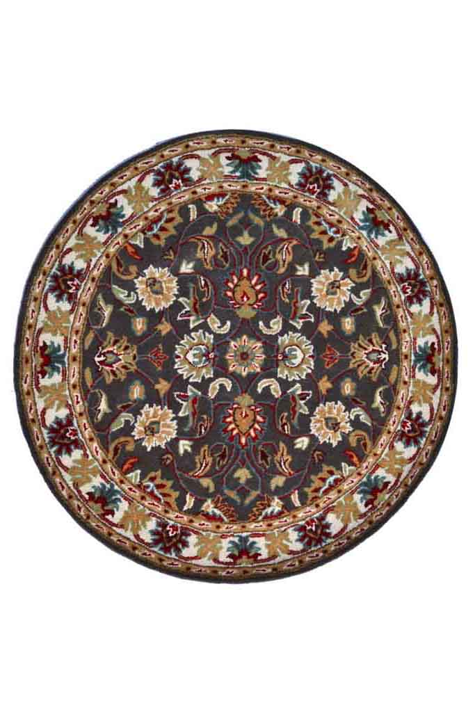 Round Slate Grey Rug Hammond Grey Wool Rug | Round Rugs Belrose | Rugs N Timber – Rugs 'N ...