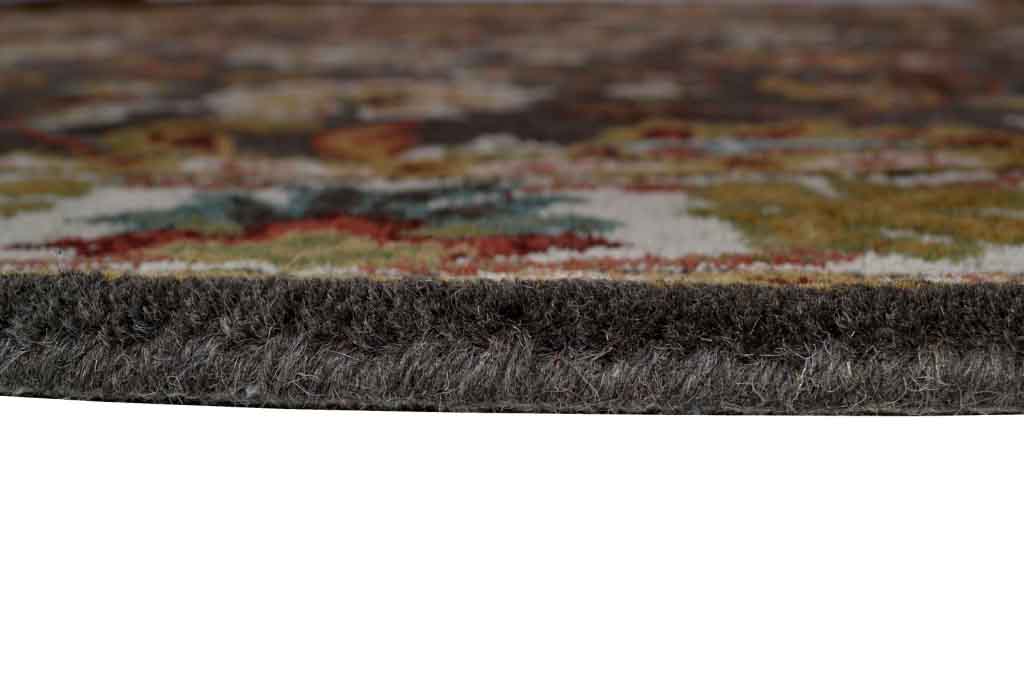 Round Slate Grey Rug Hammond Grey Wool Rug | Round Rugs Belrose | Rugs N Timber – Rugs 'N ...