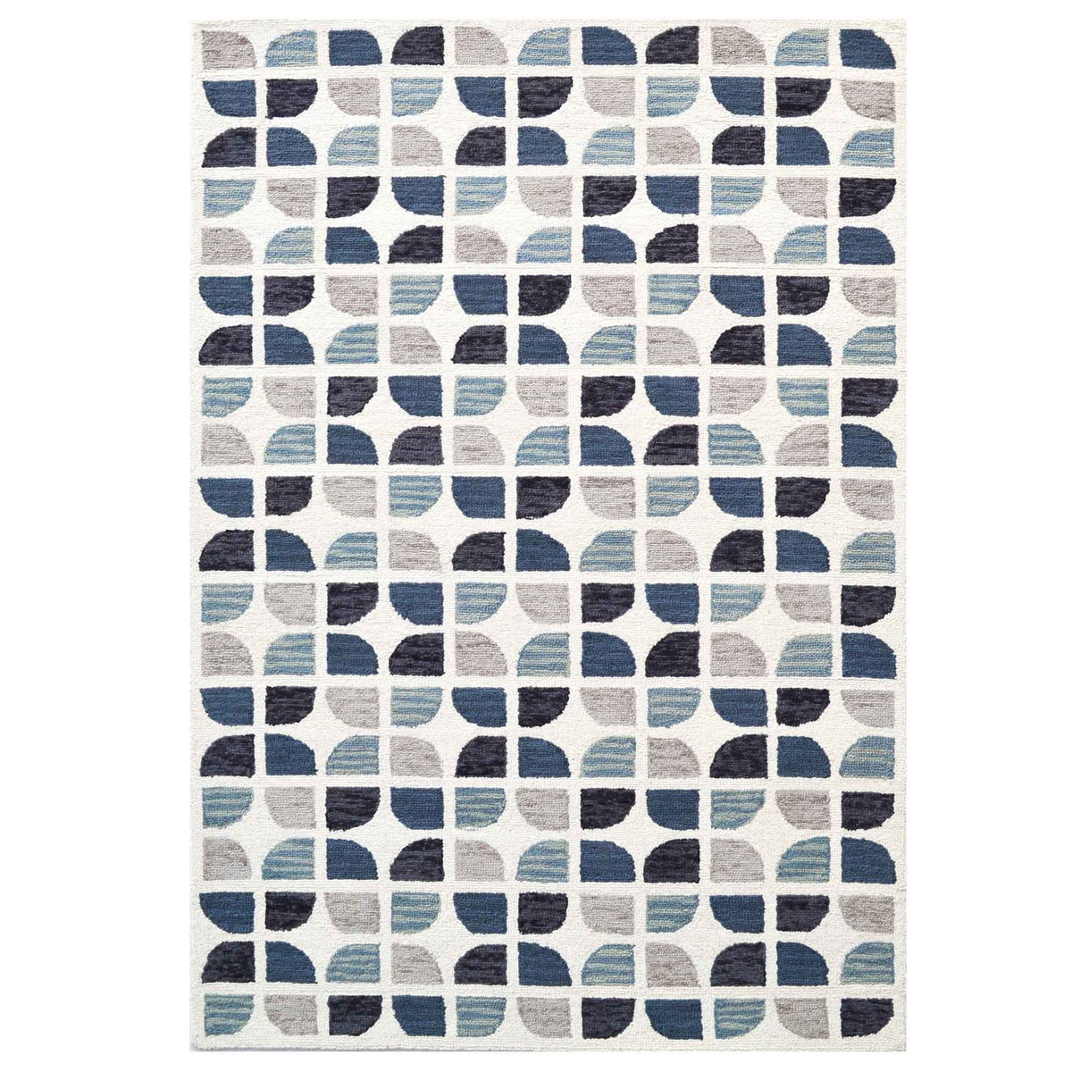 Squircle Rug Berkeley Blue Wool Rug | Modern Rugs Belrose | Rugs N Timber – Rugs 'N ...