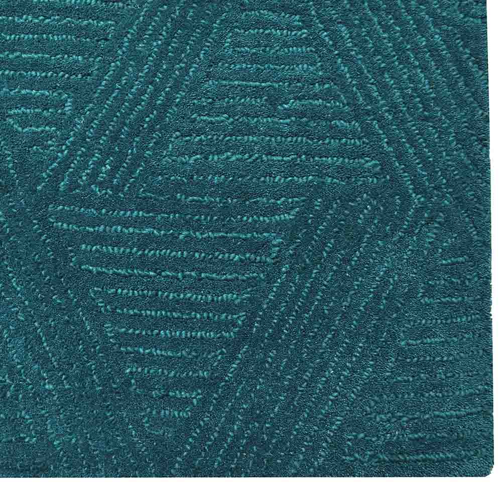 Beaumont Teal Wool Rug | Modern Rugs Belrose | Rugs N Timber