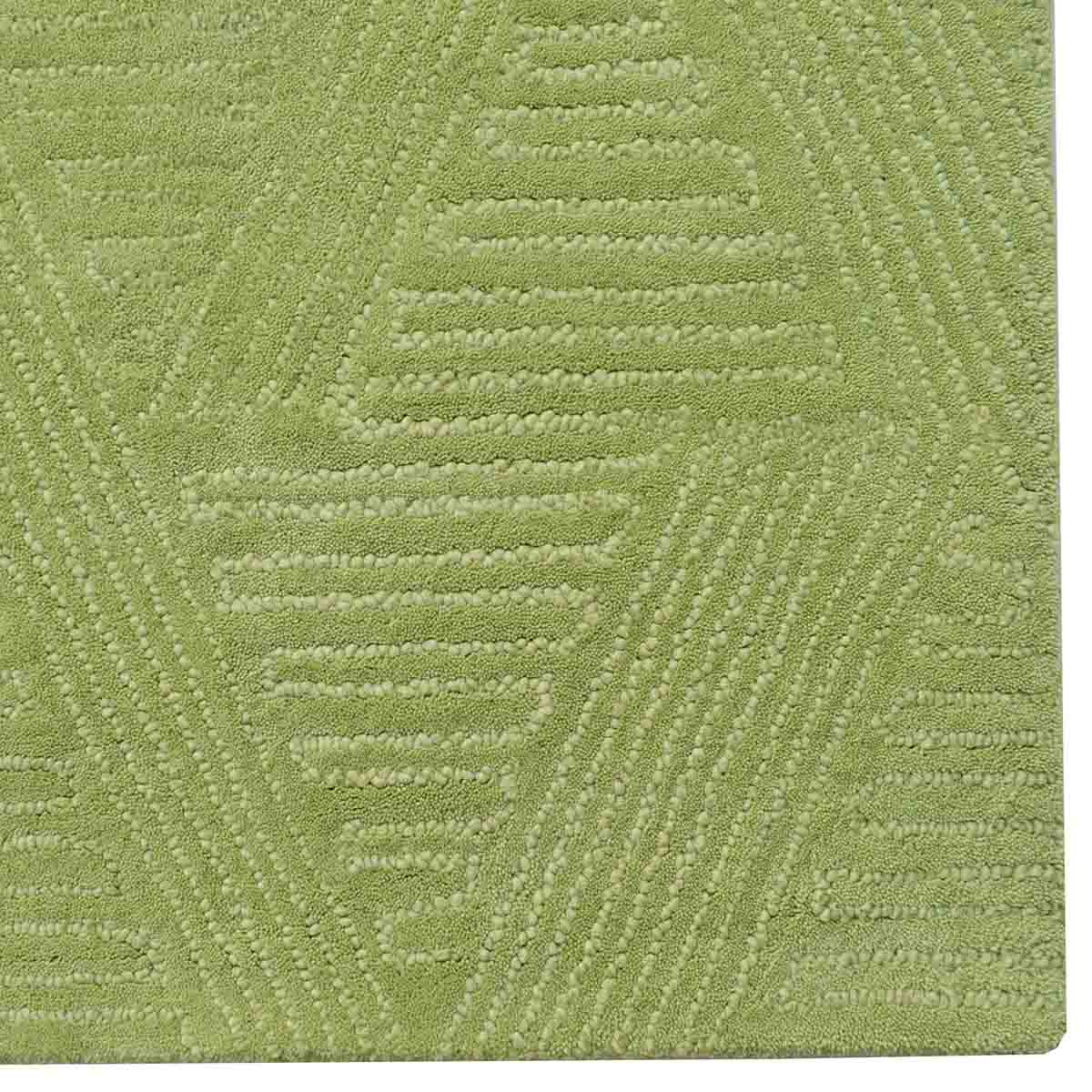 Beaumont Green Wool Rug | Modern Rugs Belrose | Rugs N Timber