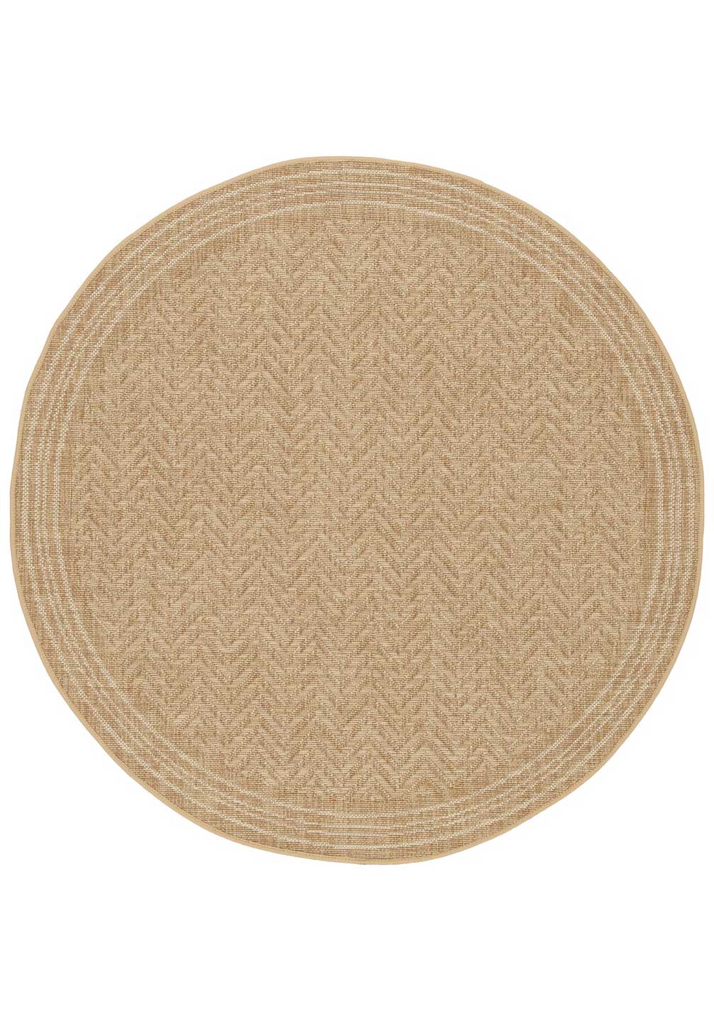 Oxford Chevron Round Rug