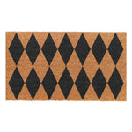 Black Harlequin PVC Coir Doormat | Door Mats Belrose | Rugs N Timber