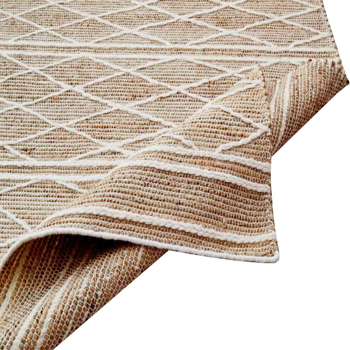 Malibu Lattice Jute Rug | Natural Fibre Rugs Belrose | Rugs N Timber