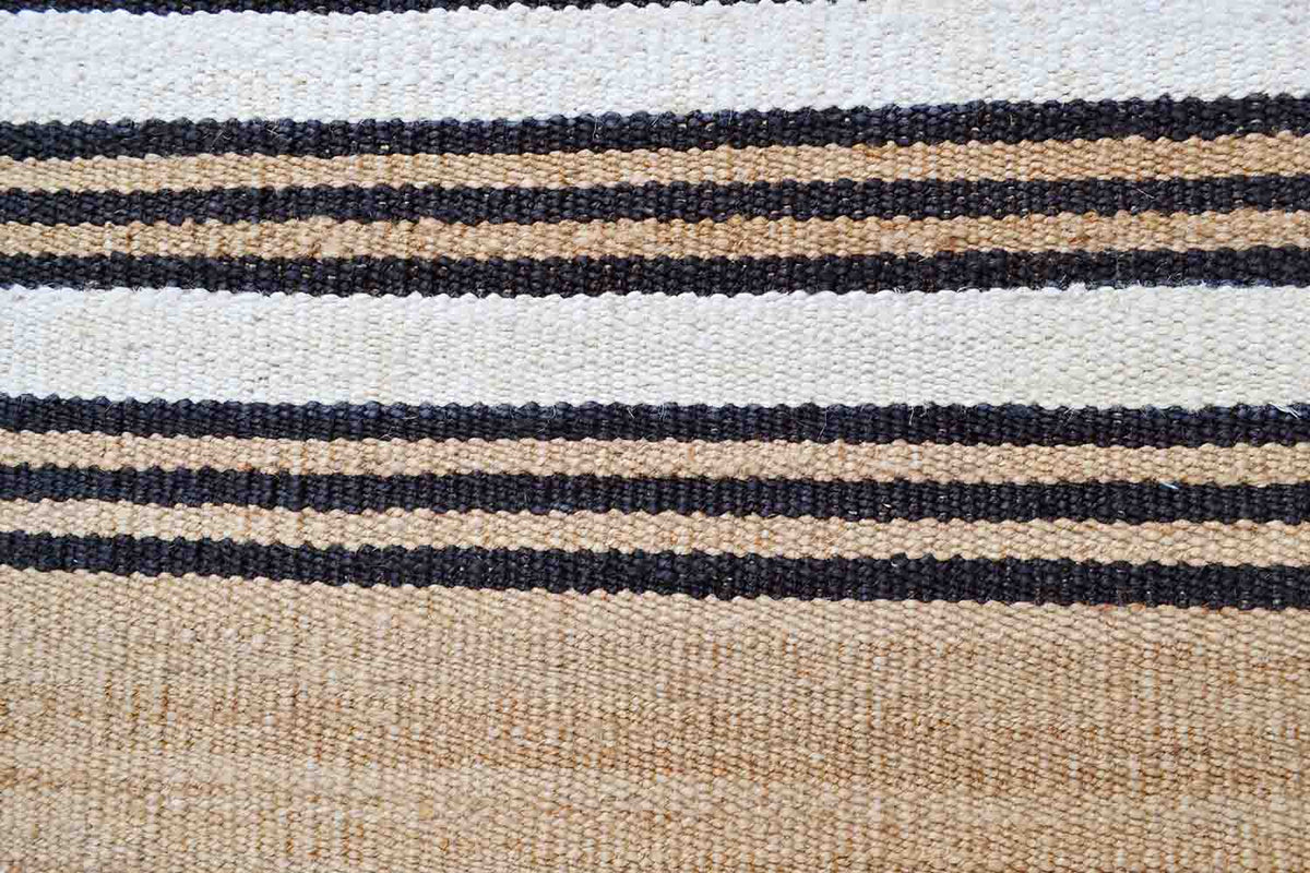 Pensacola Stripes Jute Rug | Natural Fibre Rugs Belrose | Rugs N Timber