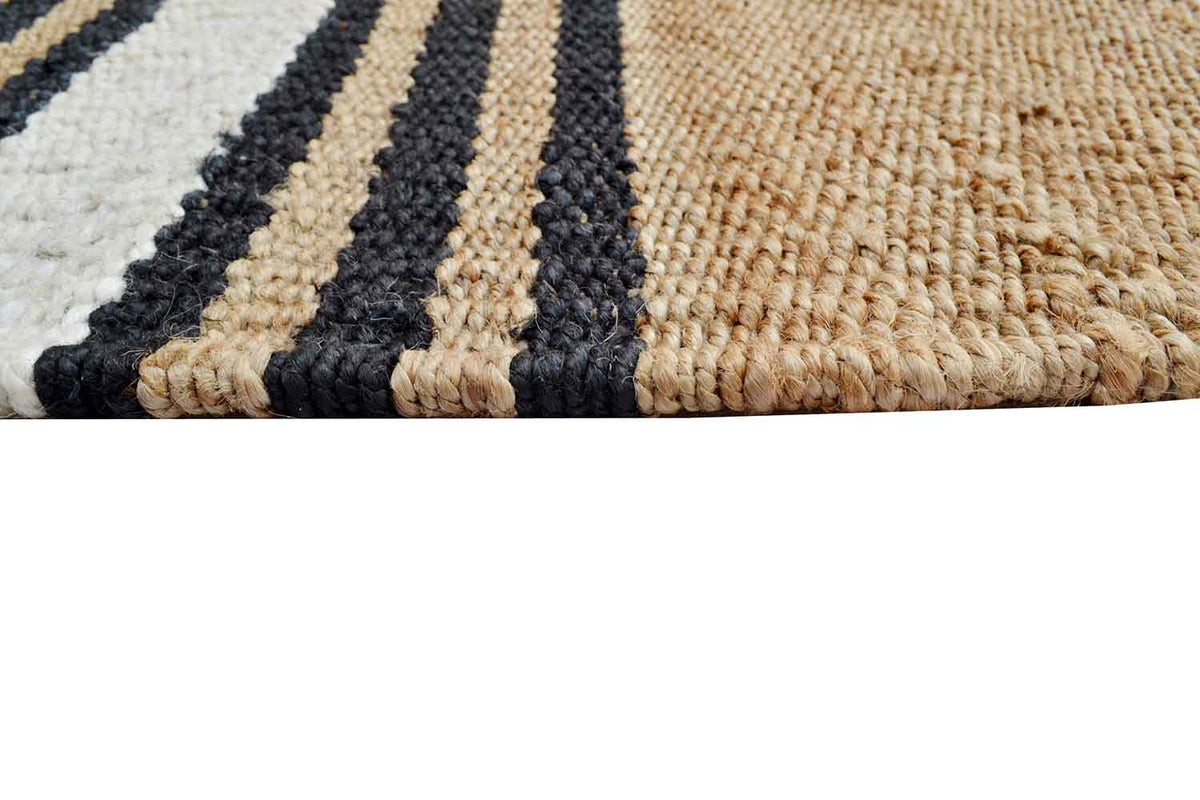 Pensacola Stripes Jute Rug | Natural Fibre Rugs Belrose | Rugs N Timber