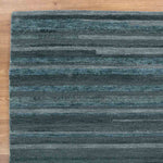 Copenhagen Teal Stripes Rug | Wool Rugs Belrose Sydney