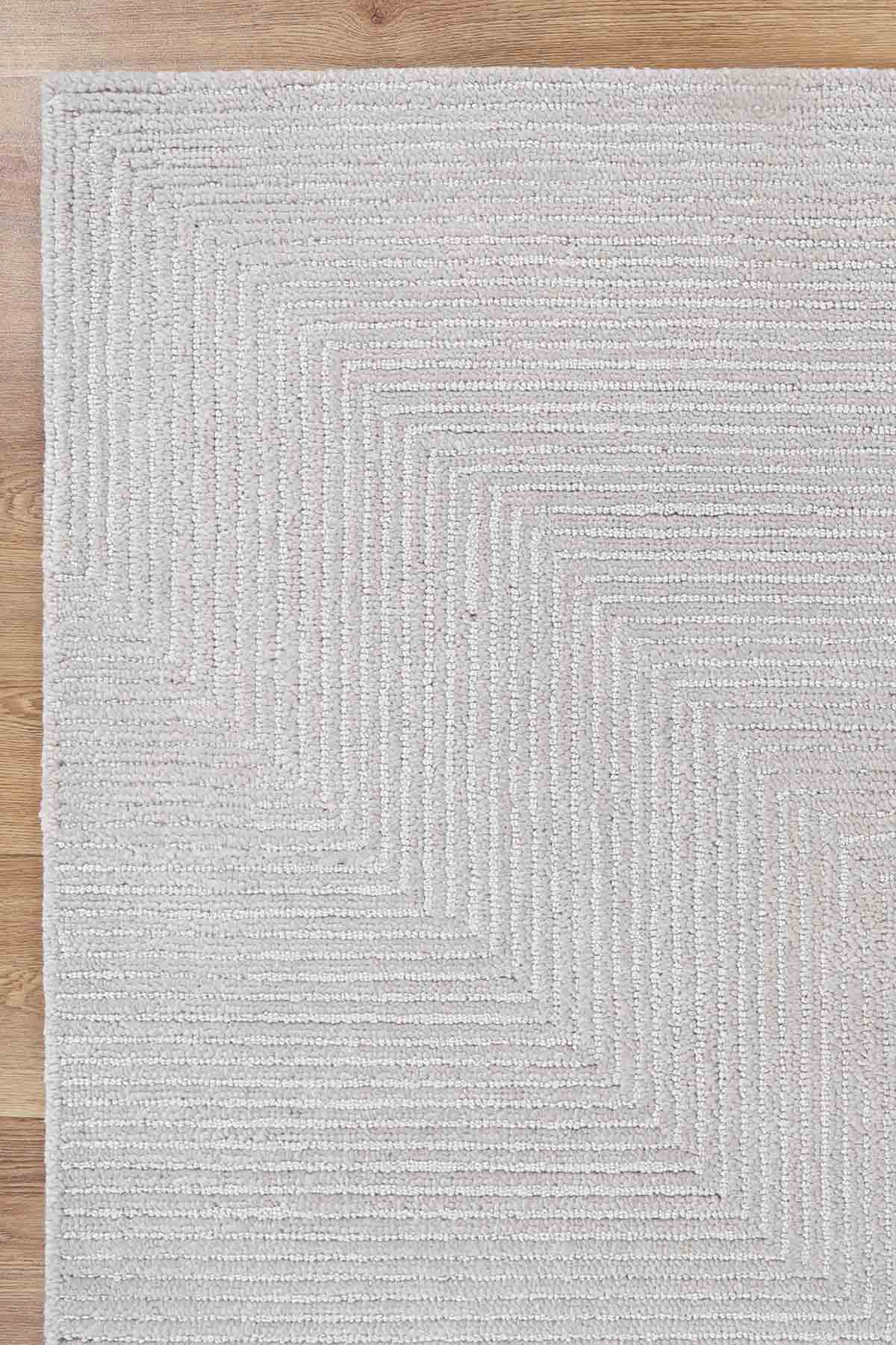 Marseille Silver Angular Rug | Wool Rugs Belrose | Rugs N Timber