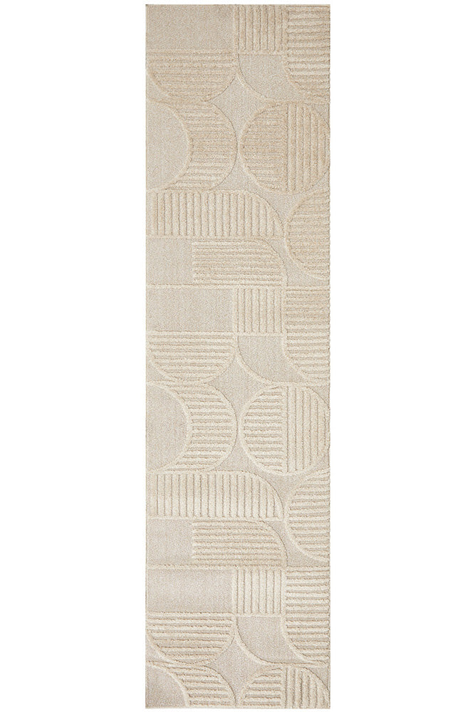 Remi Beige Aries Runner | Modern Hall Runners Belrose | Rugs 'N' Timber
