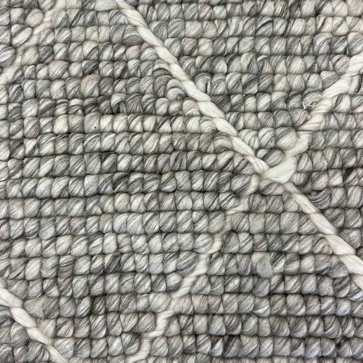 Matty Ruggz Diamond Light Grey Rug | Wool Rugs Belrose | Rugs N Timber – Rugs 'N ...