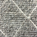 Diamond Light Grey Runner | Wool Rugs Belrose | Rugs N Timber