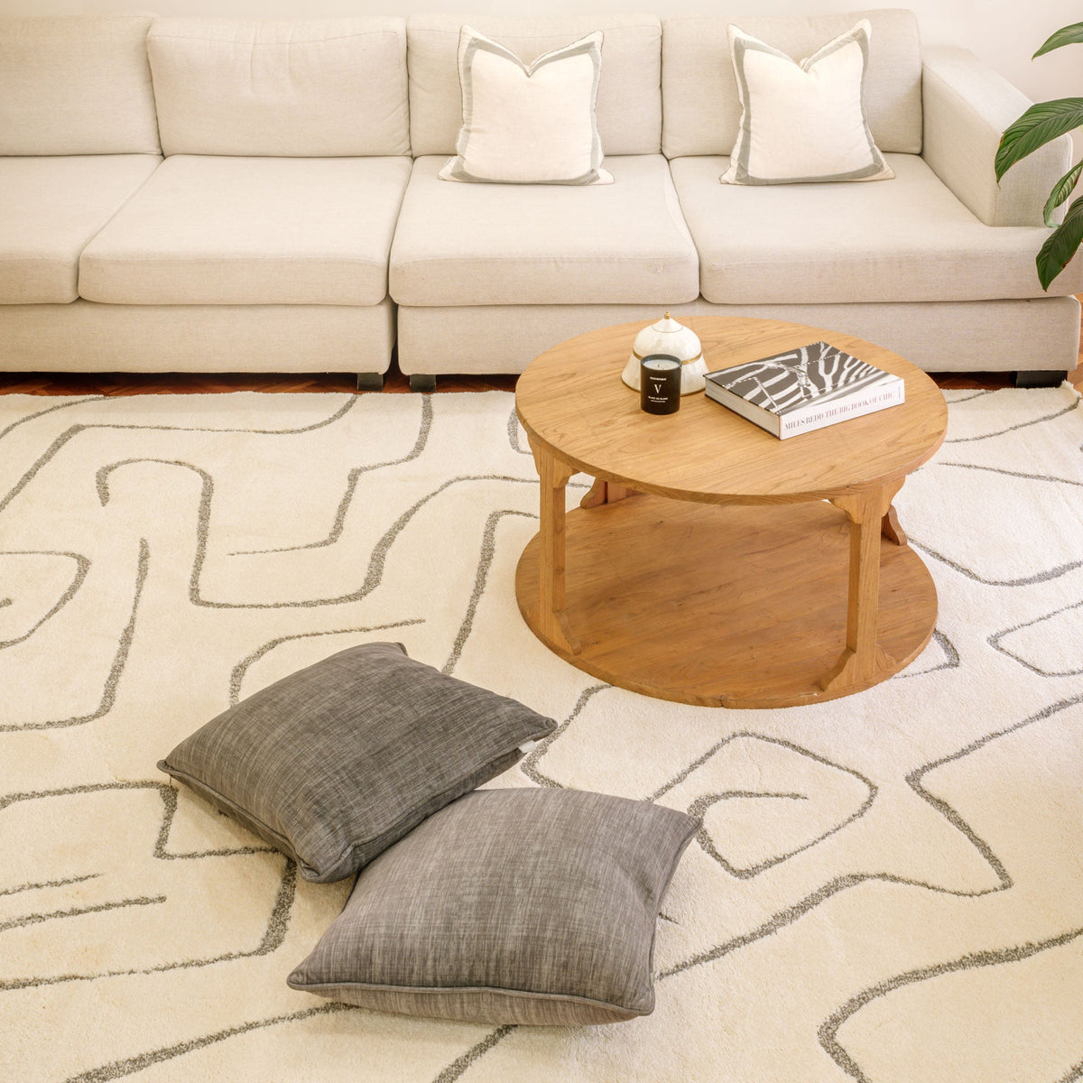 Bordeaux Cream Graffito Rug | Modern Rugs Belrose | Rugs N Timber