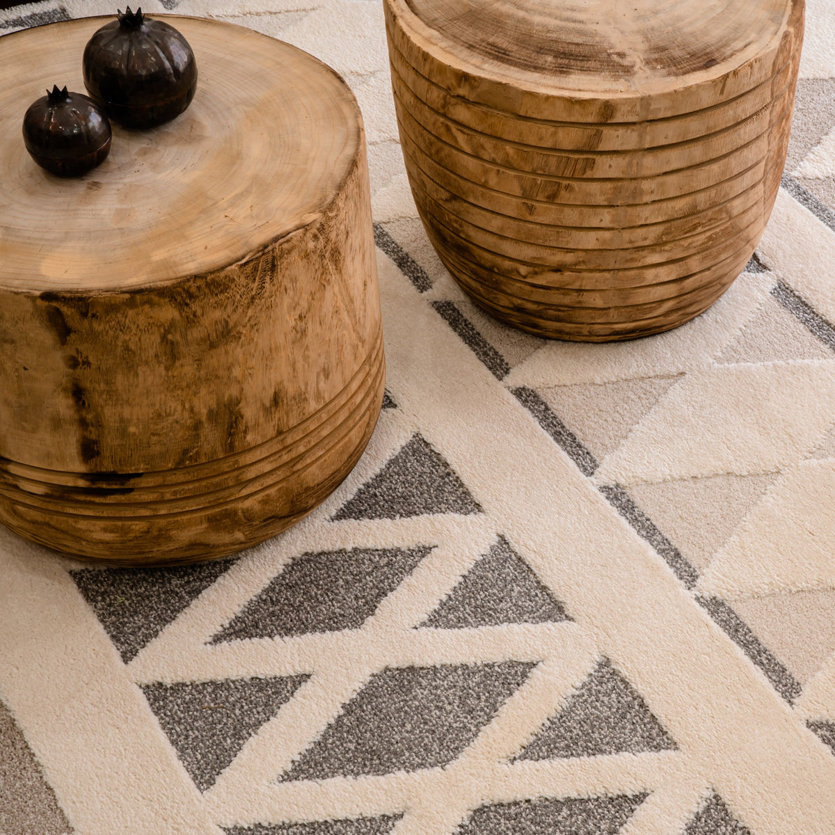 Bordeaux Cream Tribal Rug | Modern Rugs Belrose | Rugs N Timber